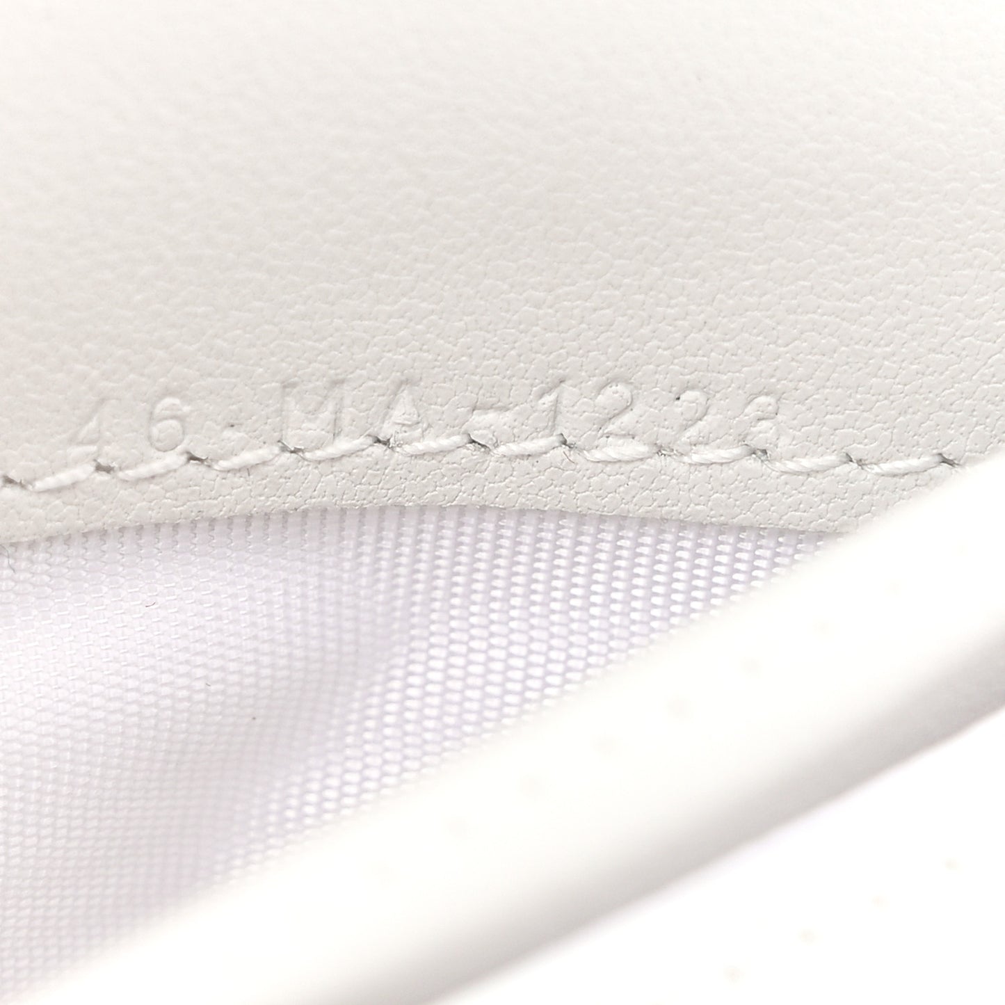 Calfskin Floral Printed Dahlia Wallet White Multicolor