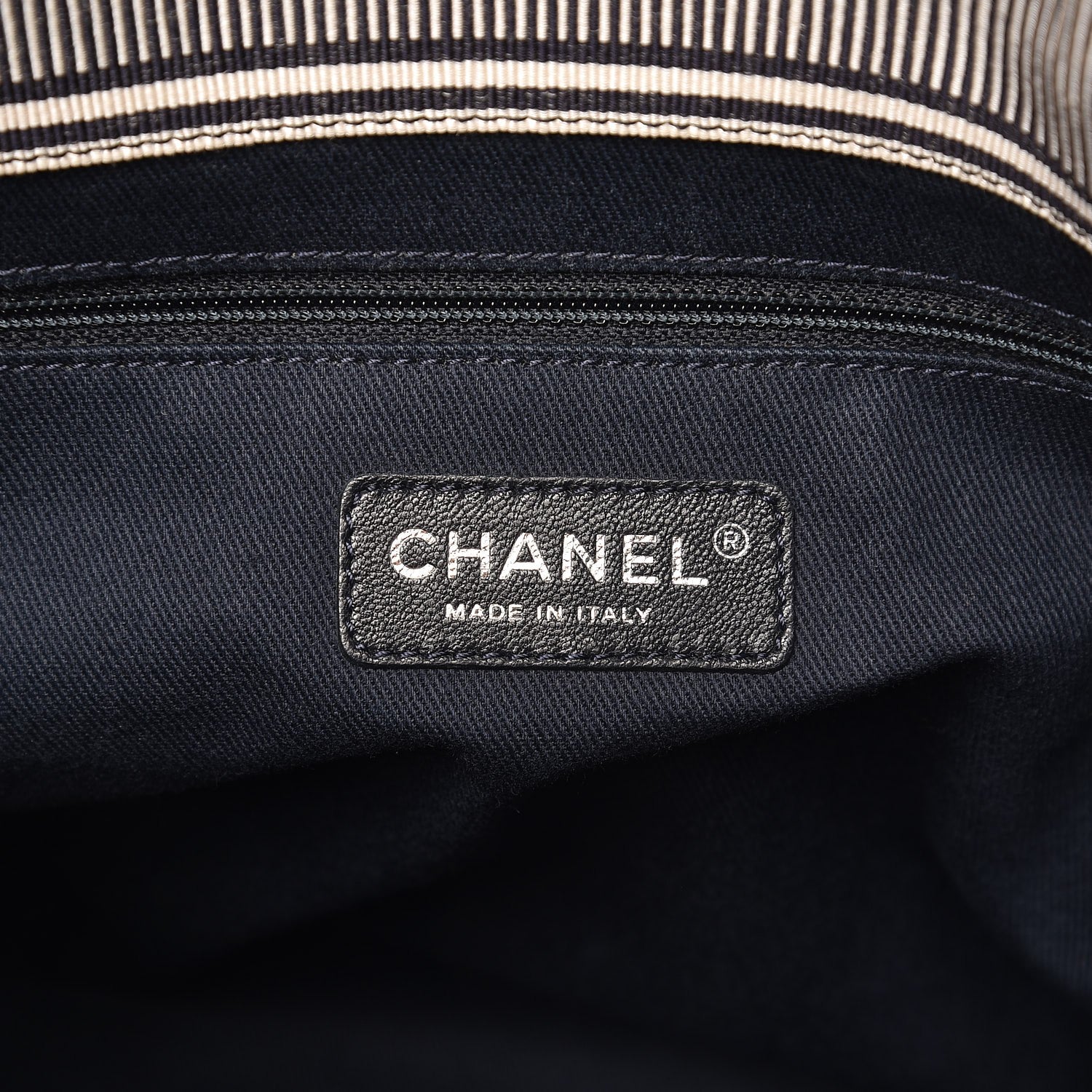 Chanel Denim Large Shopping Tote Black 14 of 16