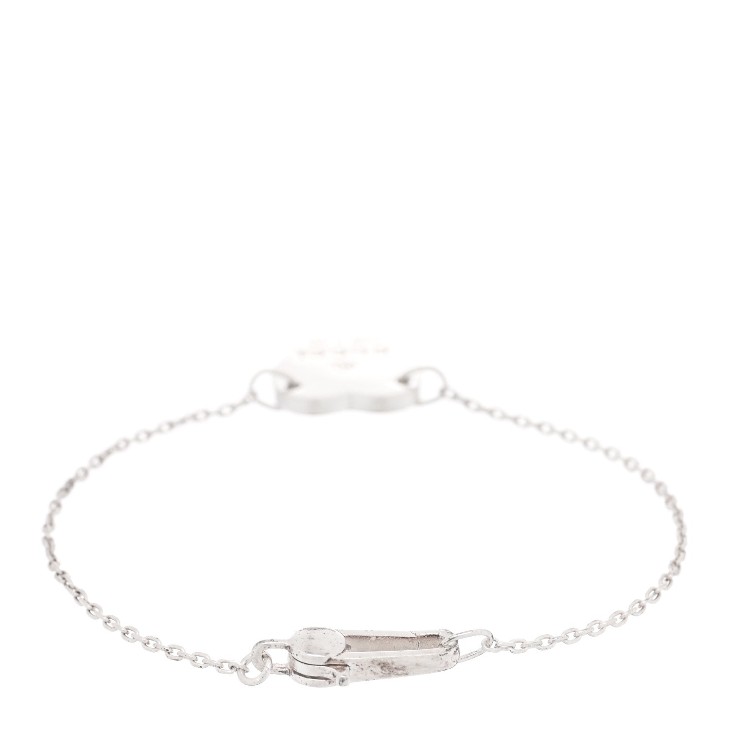 Gucci Sterling Silver Trademark Heart Bracelet 2 of 3