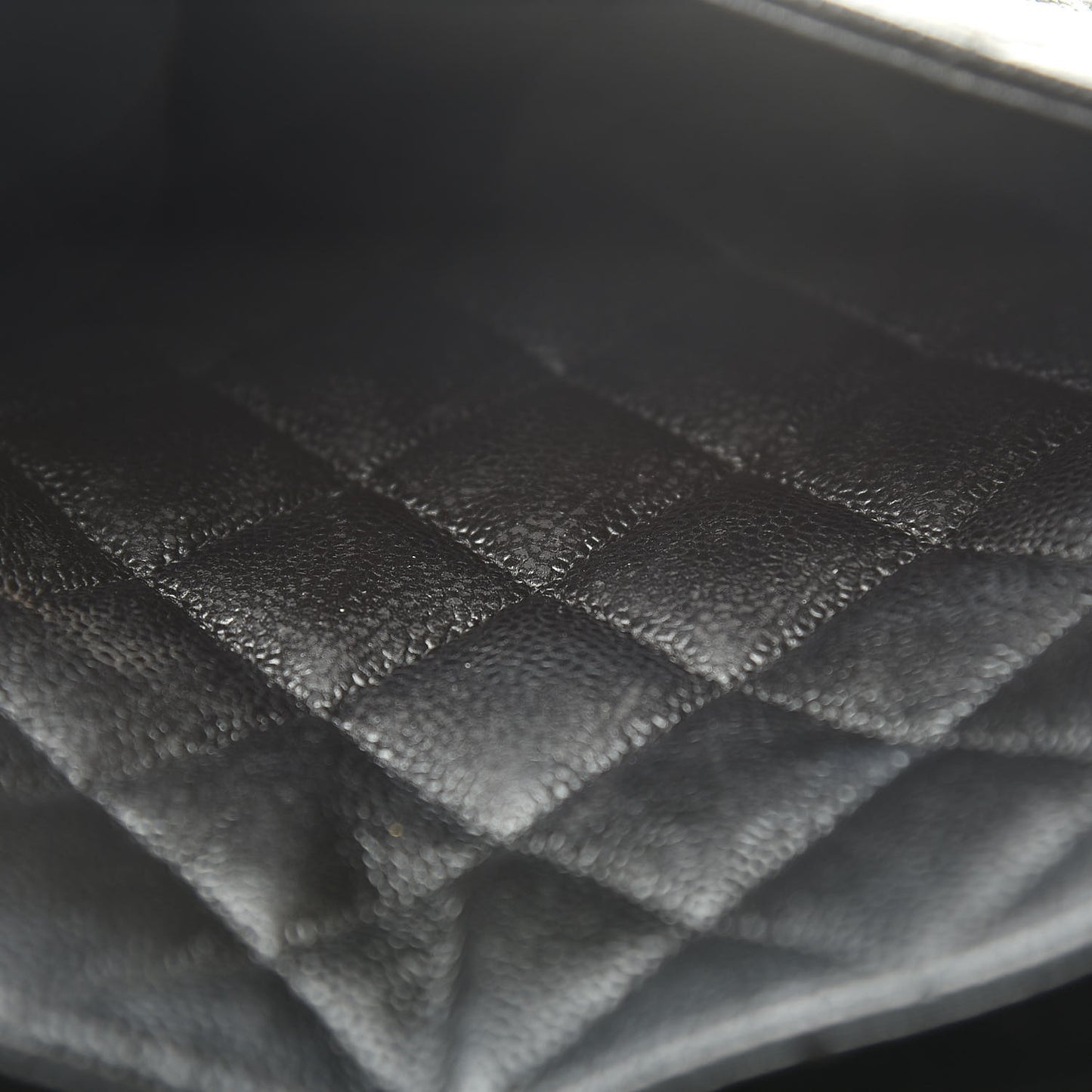 Caviar Quilted Medallion Tote Black