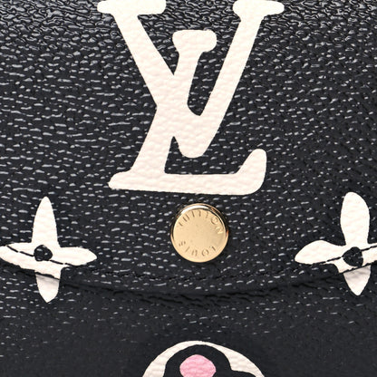 Louis Vuitton Monogram Giant Wild At Heart Rosalie Coin Purse Black 8 of 11