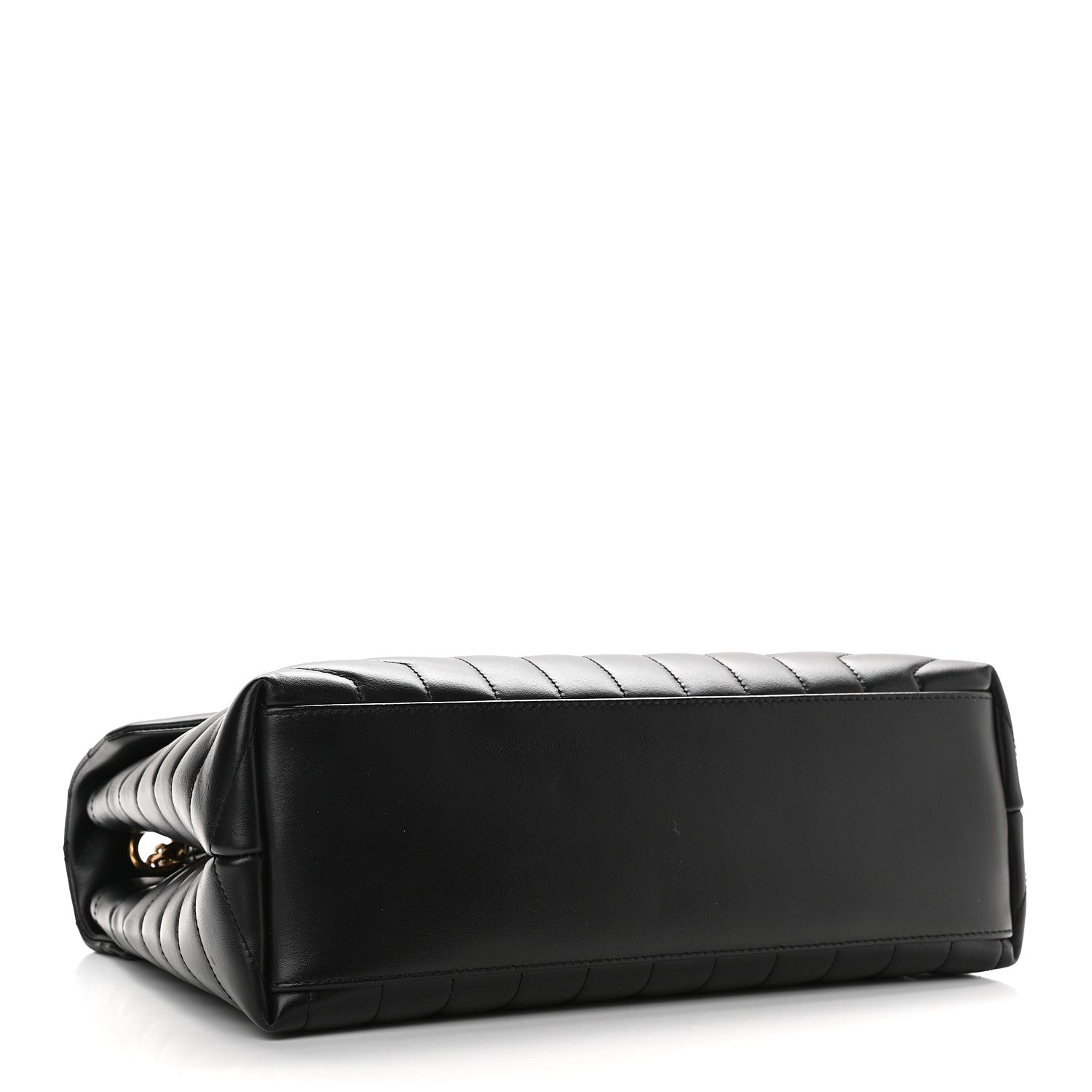 Saint Laurent Calfskin Y Quilted Monogram Medium Loulou Chain Satchel Black 3 of 9