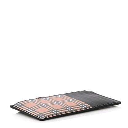 Burberry Mini Vintage Check Calfskin Somerset Coin Case Card Holder Antique Yellow 4 of 9