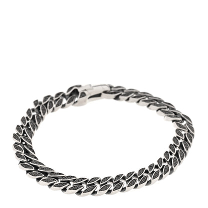 David Yurman Sterling Silver Black Diamond 8mm Curb Chain Bracelet 1 of 3