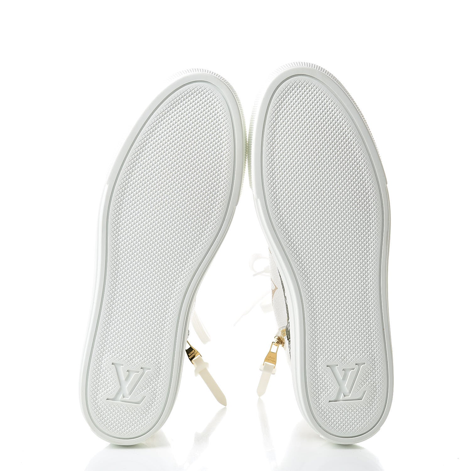 Louis Vuitton Monogram Giant Stellar Sneaker Boots 41 Kaki White Beige 5 of 7