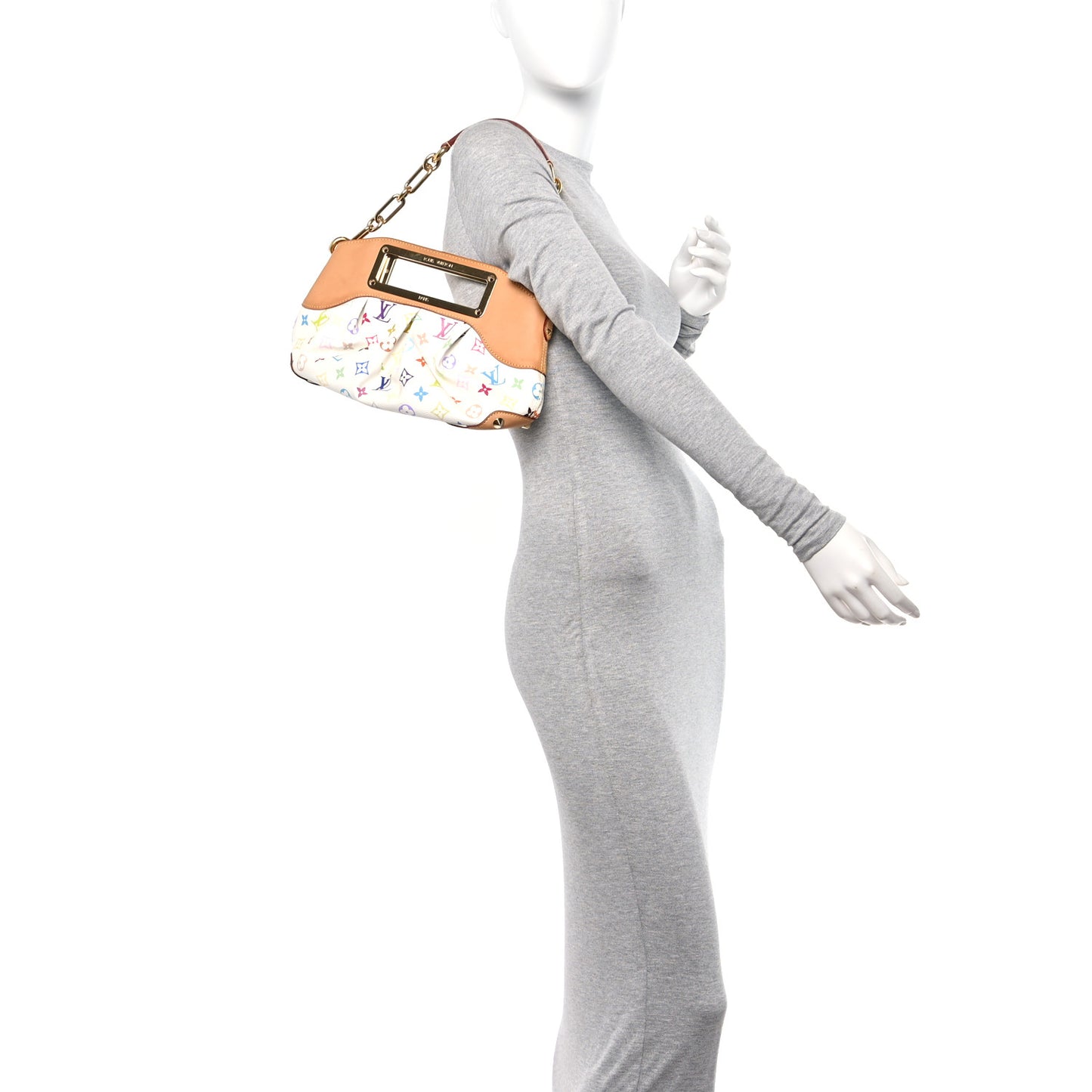 Monogram Multicolor Judy PM White