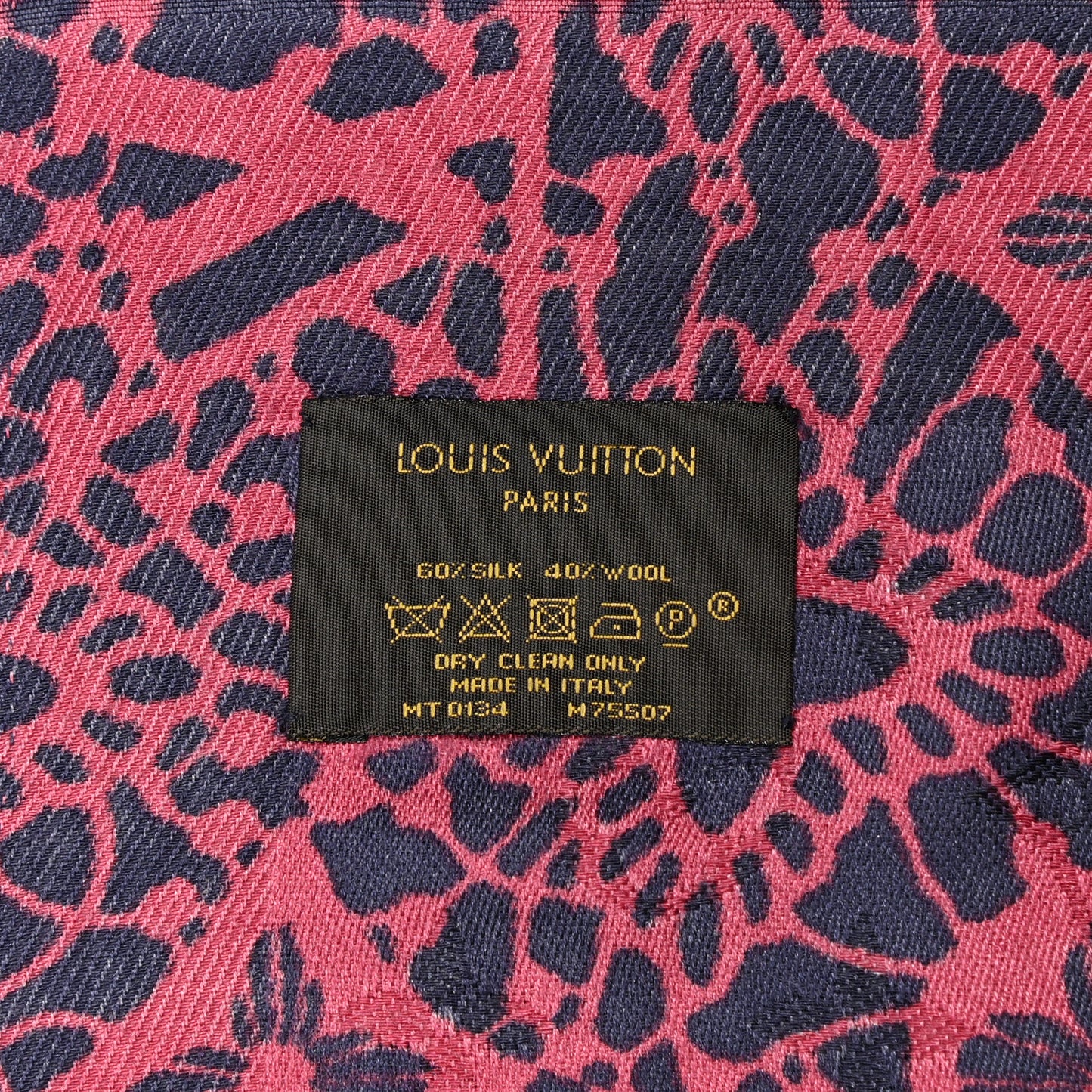 Silk Wool Monogram Dentelle Shawl Scarf