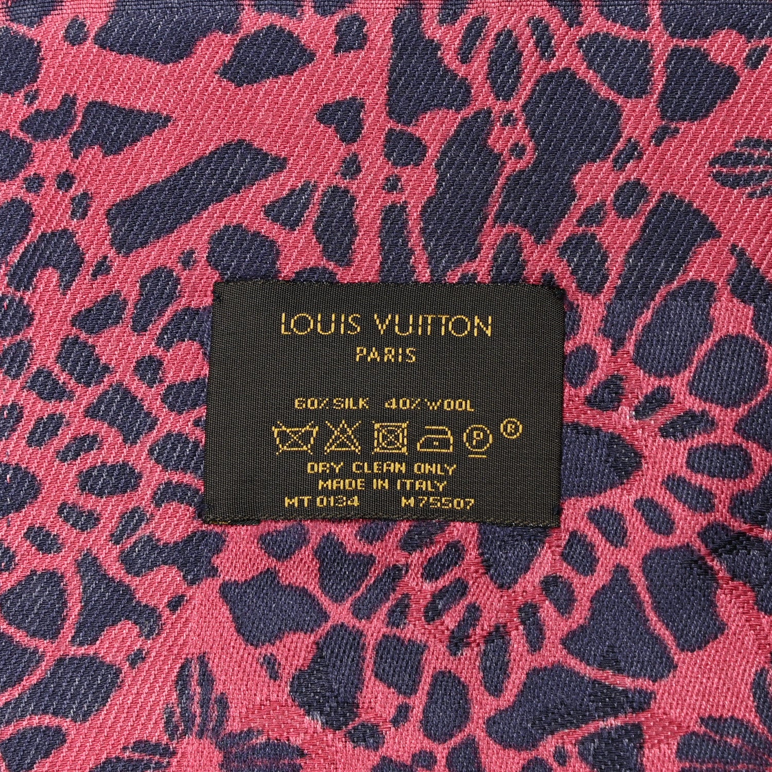 Louis Vuitton Silk Wool Monogram Dentelle Shawl Scarf 2 of 3