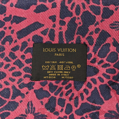 Louis Vuitton Silk Wool Monogram Dentelle Shawl Scarf 2 of 3
