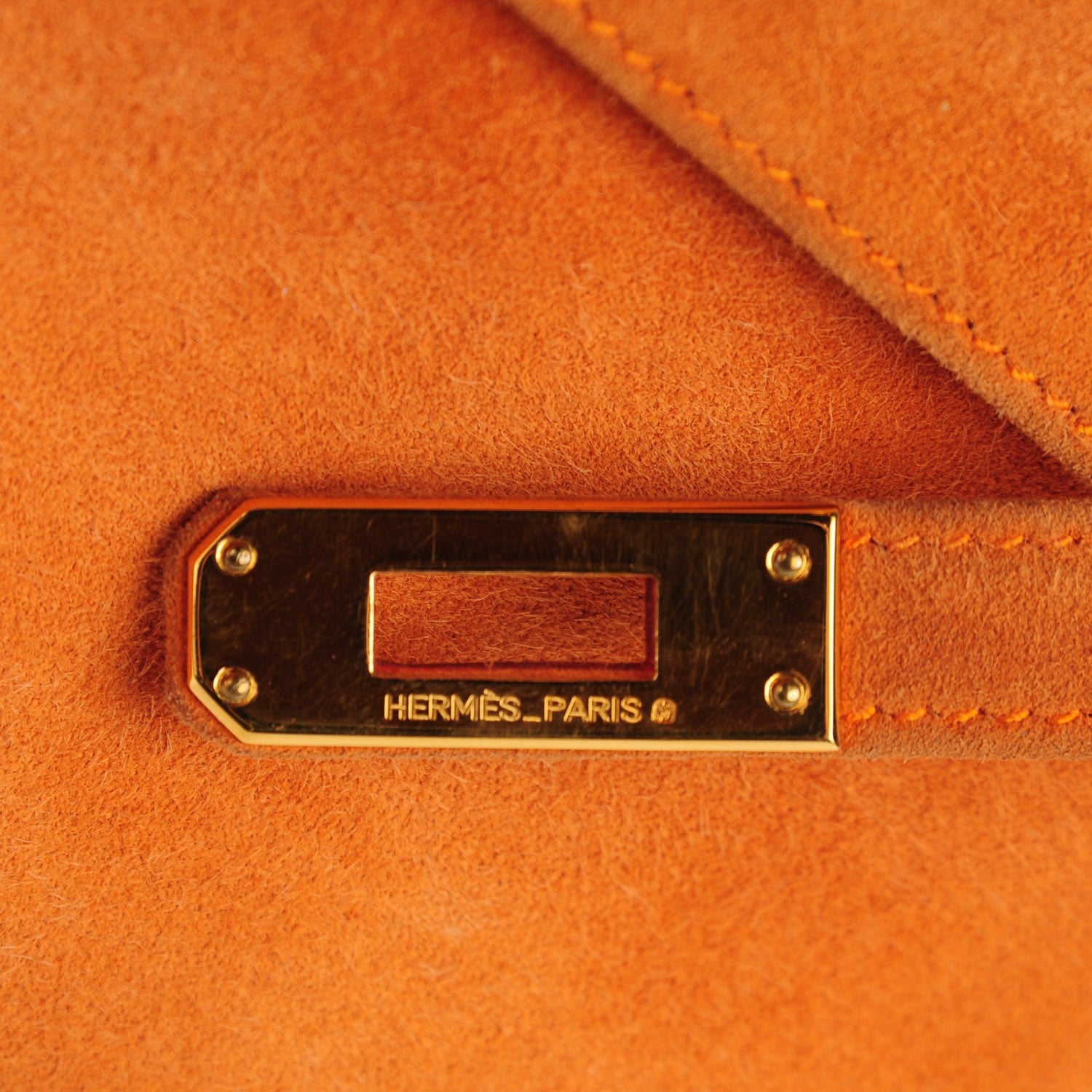 Hermes Veau Doblis Kelly Pochette Orange 16 of 16