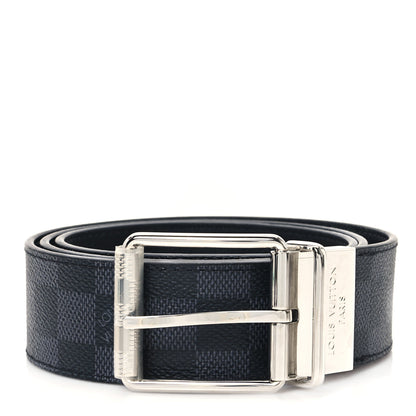 Louis Vuitton Damier Graphite Calfskin Belt 95 38 Black 1 of 5