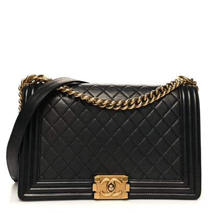 Chanel Lambskin Quilted New Medium Boy Flap Black 1 of 10