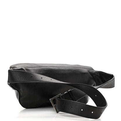 Saint Laurent Calfskin Monogram Belt Bag Black 3 of 10