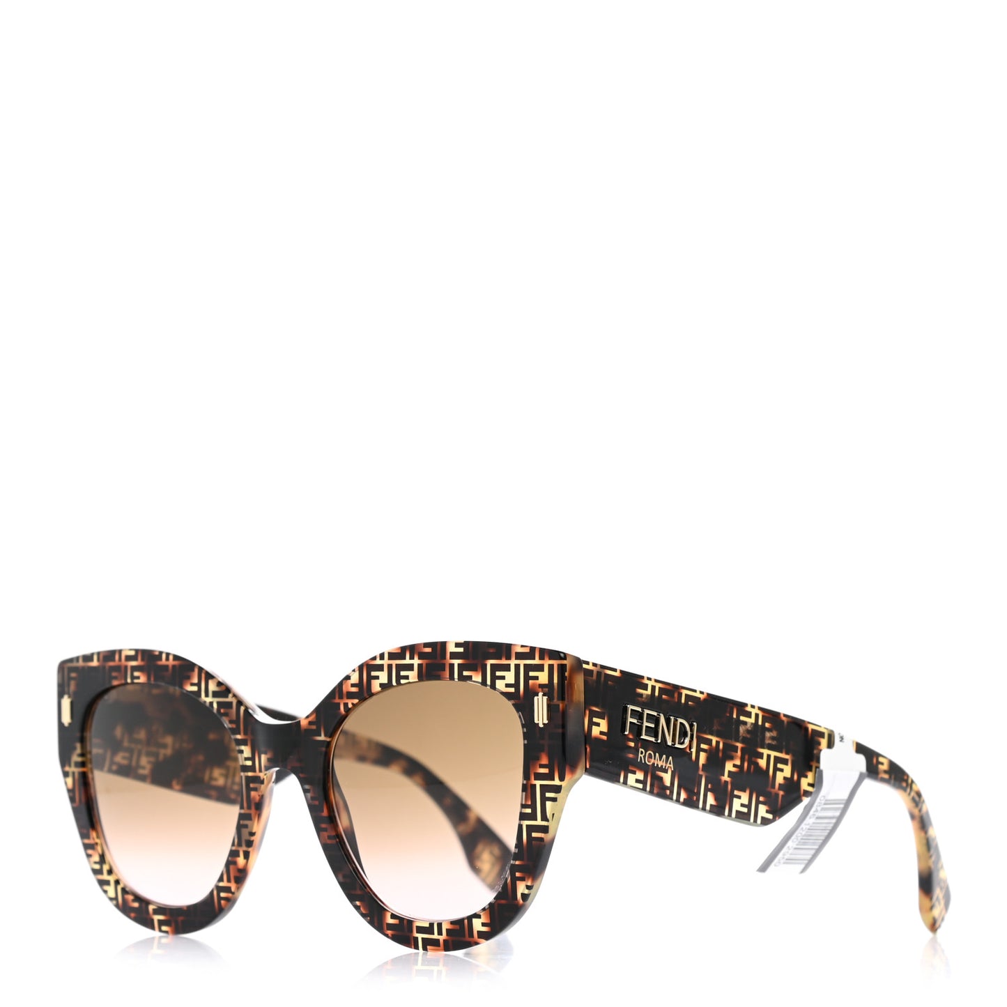 Acetate Fendi Roma Cat Eye Sunglasses FF 0435/S Havana