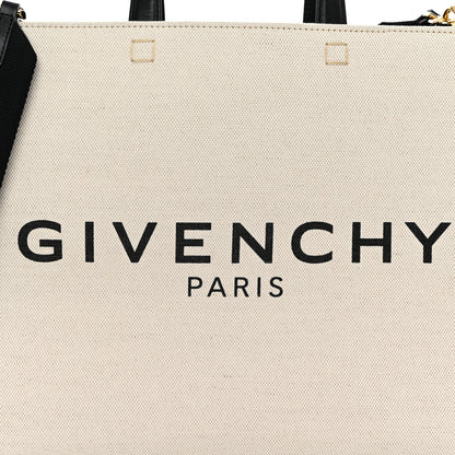 Givenchy Canvas Medium Tote Beige Black 7 of 10