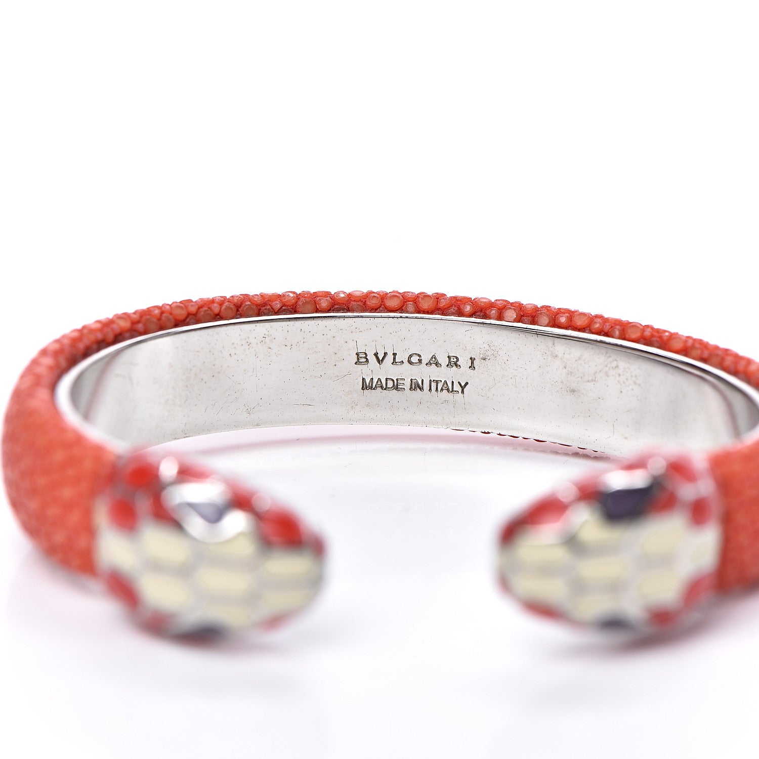 Bulgari Galuchat Serpenti Forever Bracelet S Coral 3 of 3