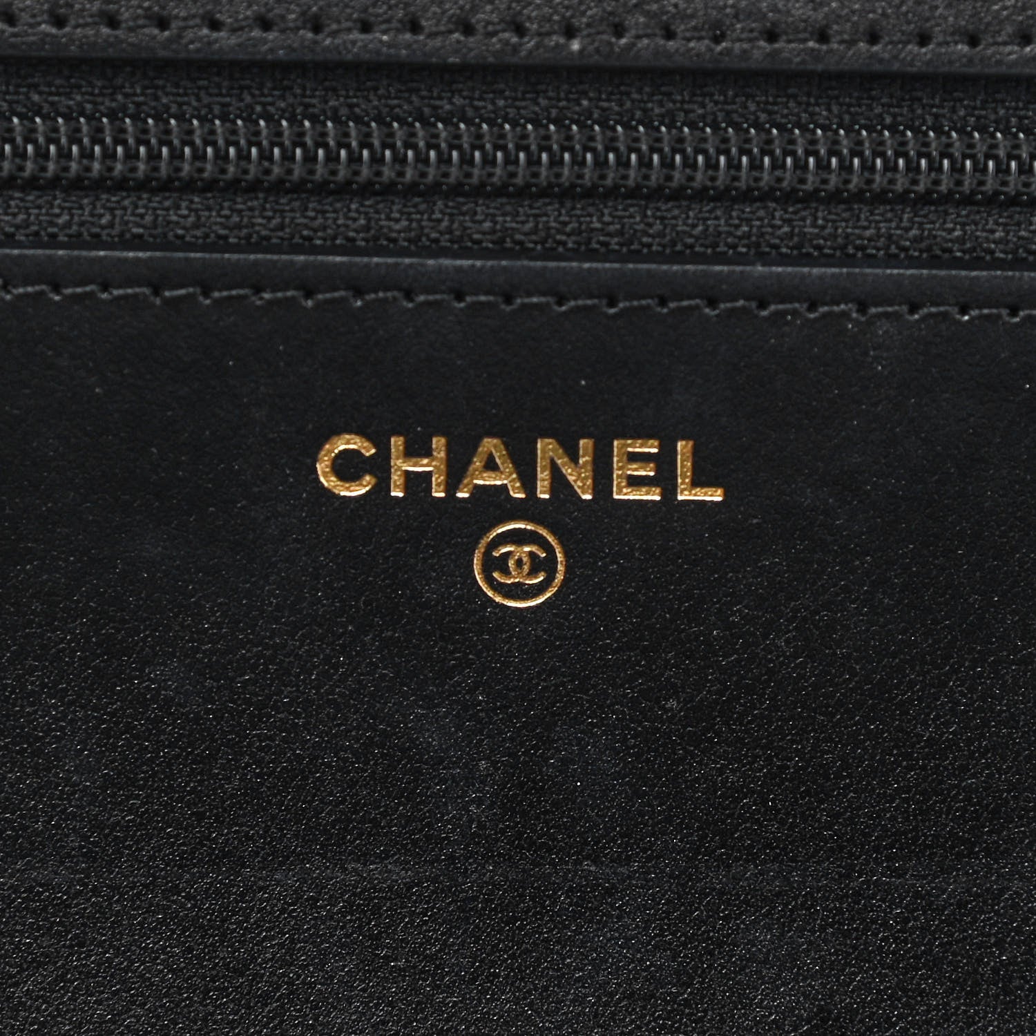 Chanel Caviar Chevron Quilted Boy Wallet On Chain WOC Black 6 of 14