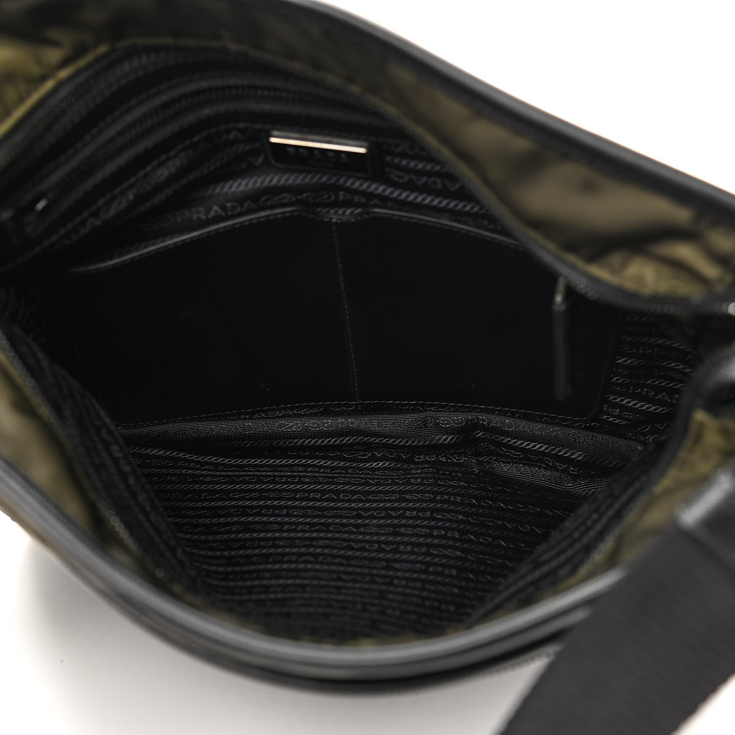 Prada Tessuto Nylon Messenger Bag Militare 5 of 14