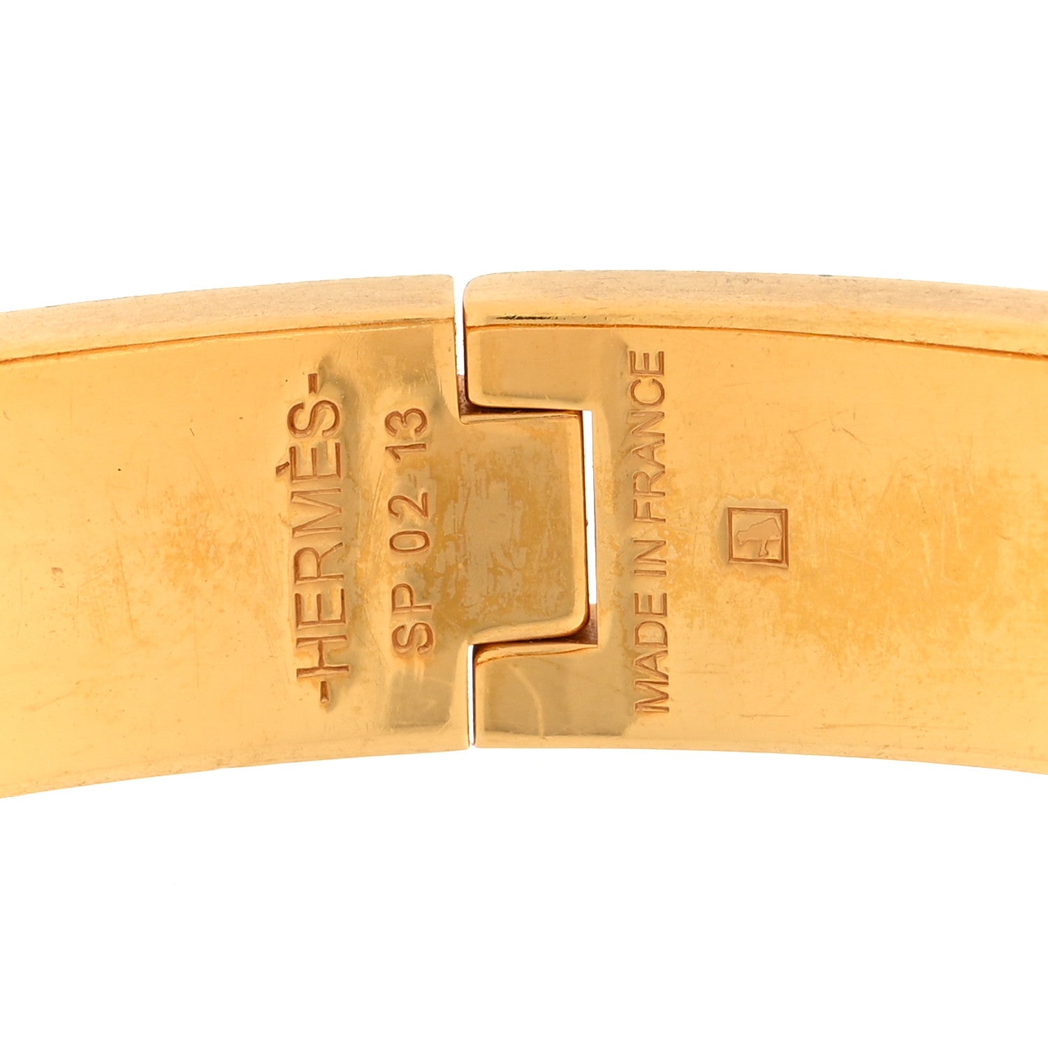 Hermes Enamel Narrow Clic Clac H Bracelet PM Marron Glace 4 of 5