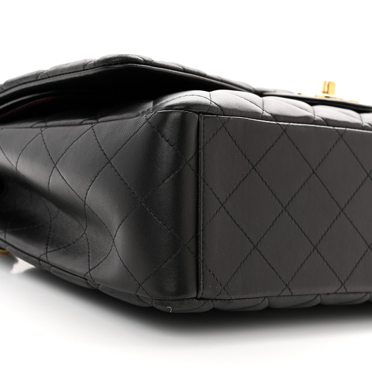 Chanel Lambskin Quilted Maxi Double Flap Black 9 of 11