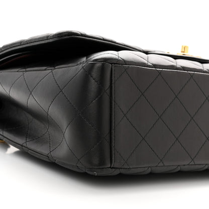 Chanel Lambskin Quilted Maxi Double Flap Black 9 of 11