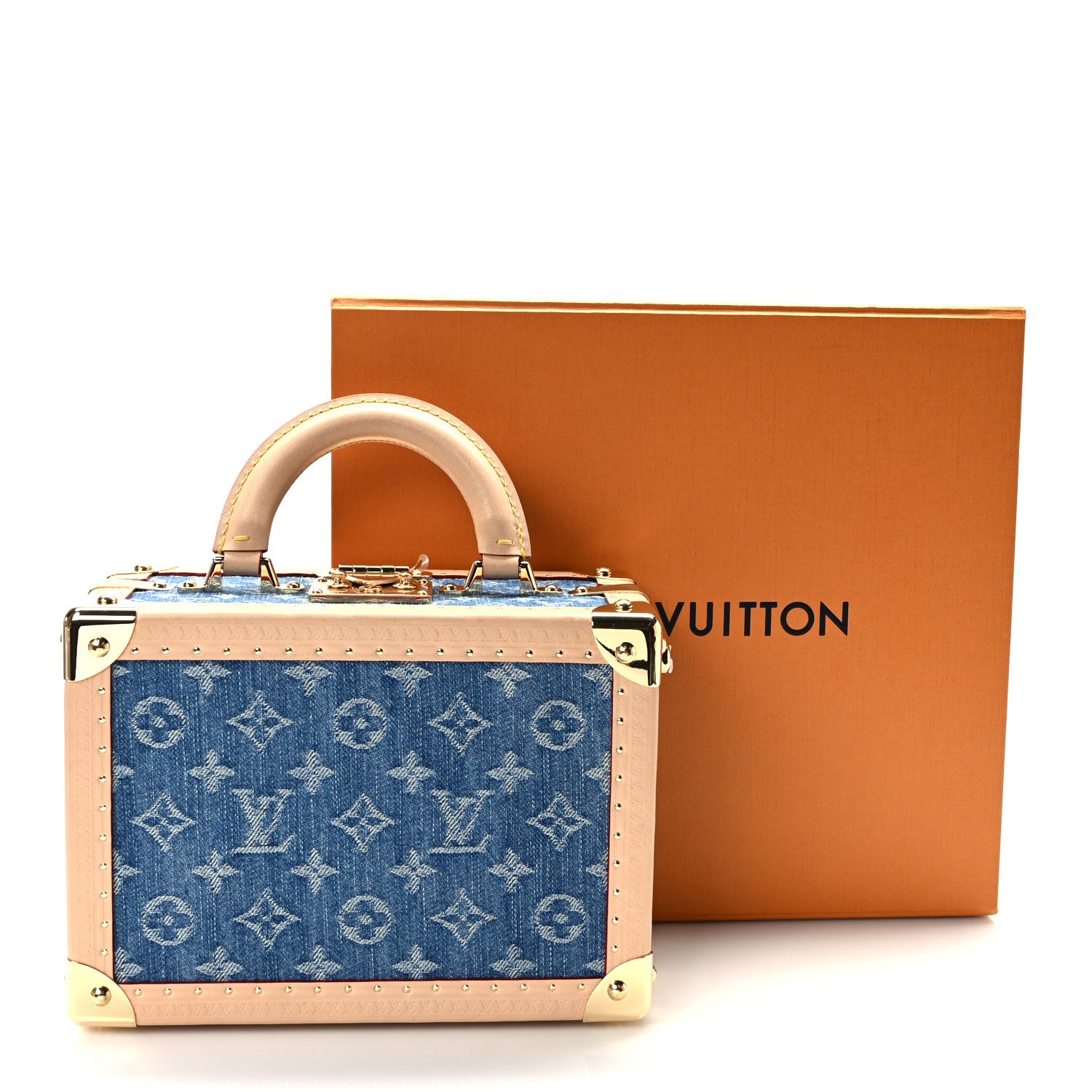 LOUIS VUITTON トランプ オリジナルボックス入り　ブルー Louis Vuitton Monogram Denim Petite Valise Blue 1407766 – FASHIONPHILE