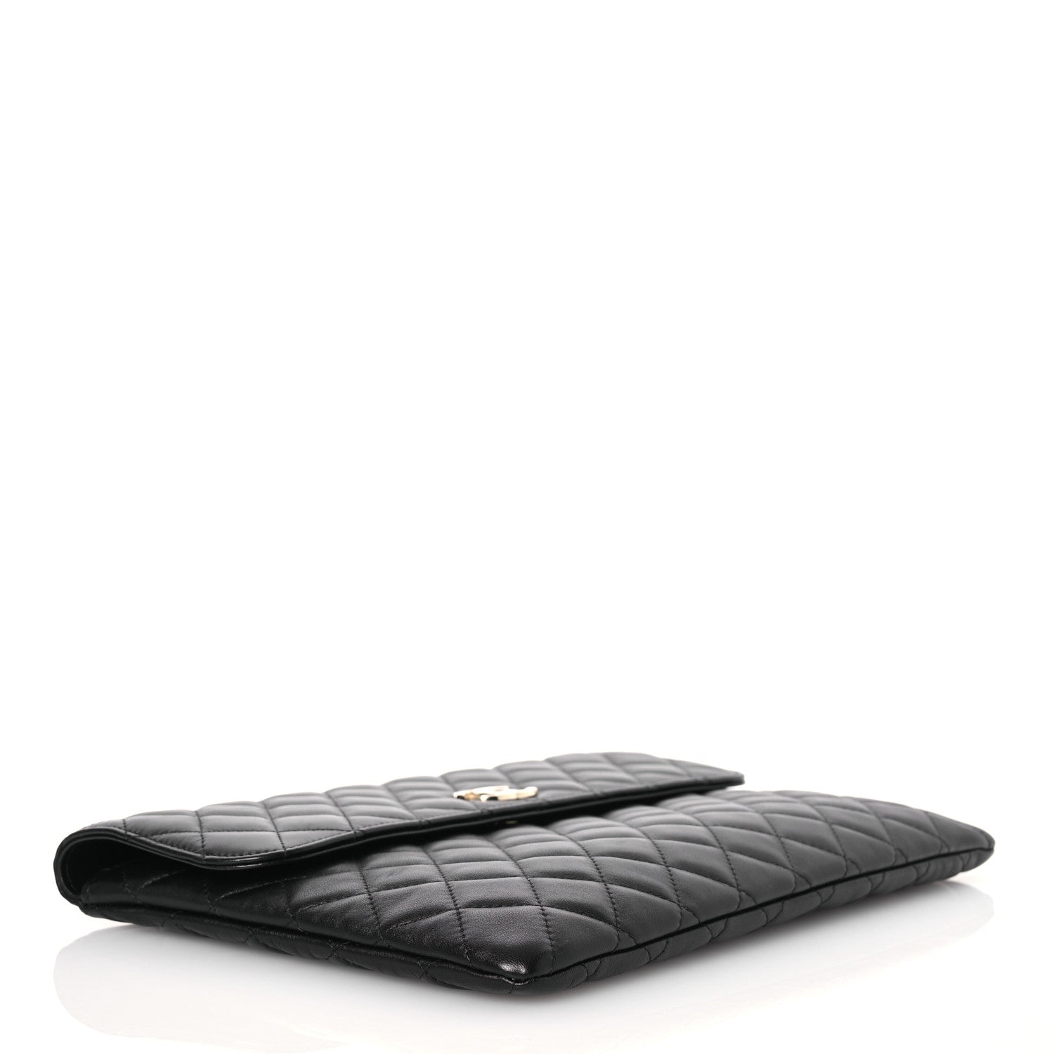 Chanel Quilted Flap Clutch Black 4 of 12