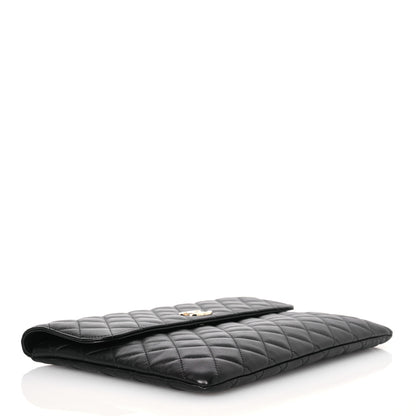 Chanel Quilted Flap Clutch Black 4 of 12