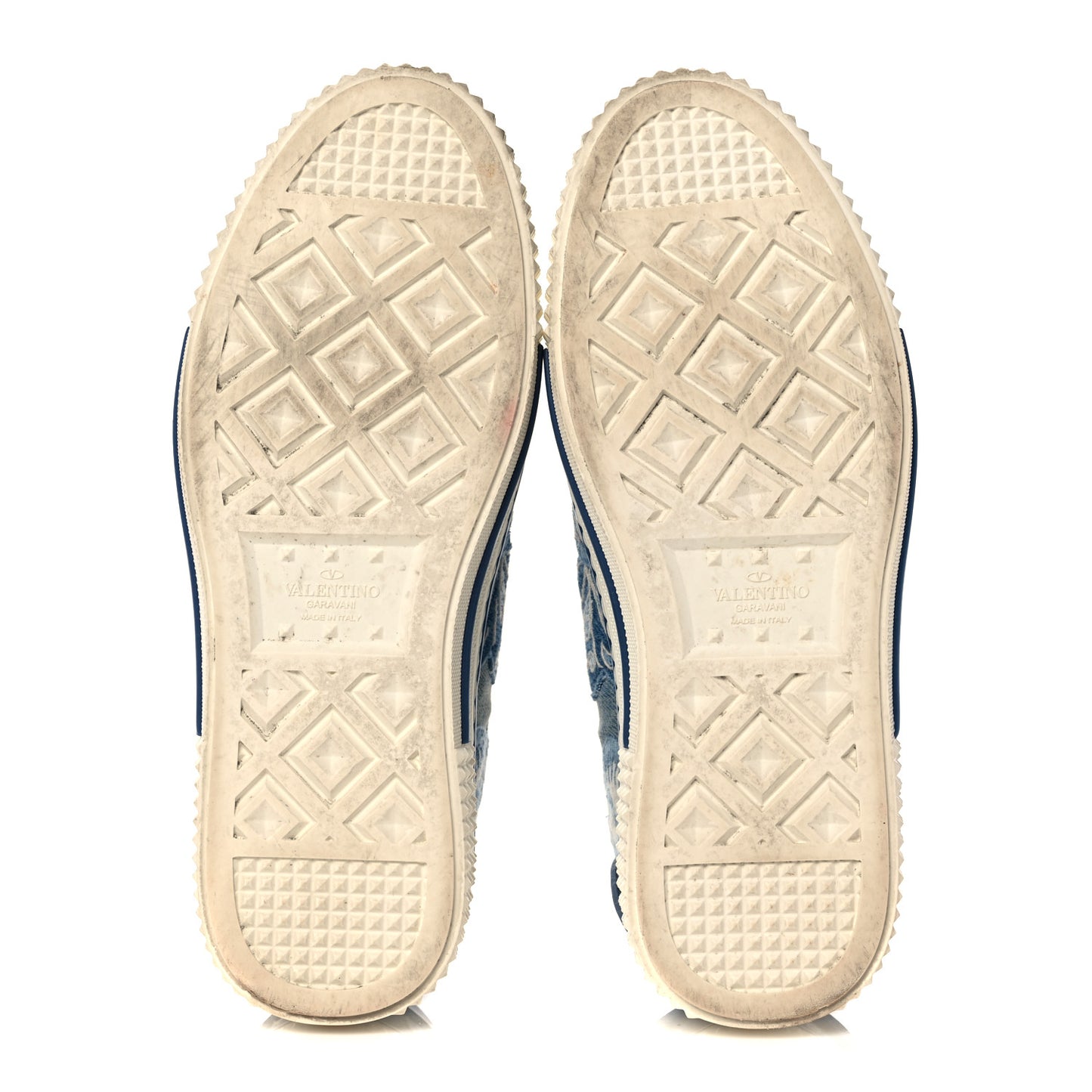 Denim Butterfly Embroidered Sneakers 38 Light Denim