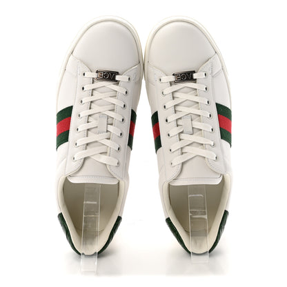 Gucci Ultralight Plume Calfskin Web Womens Ace Platform Sneakers 39.5 White 2 of 10