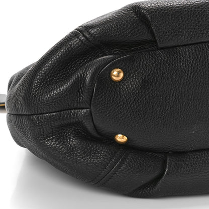 Prada Vitello Daino Tote Black 6 of 10