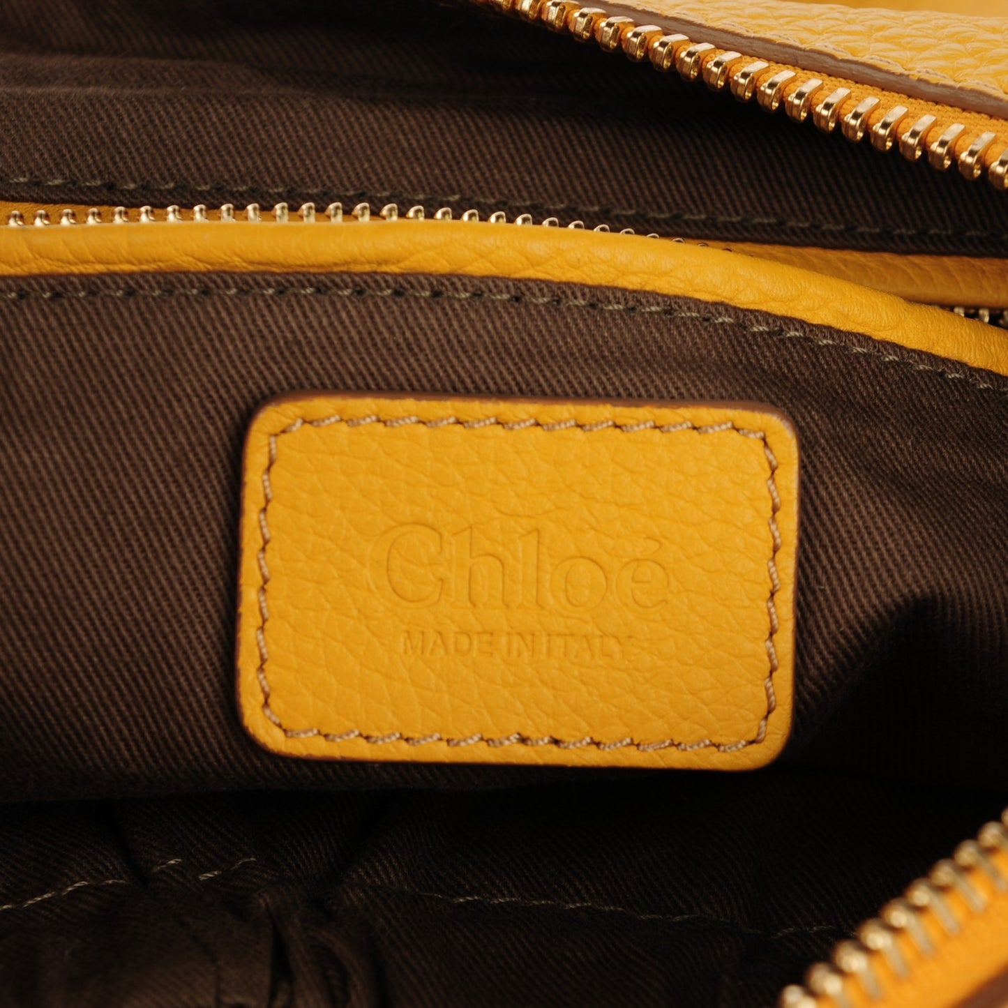 Calfskin Medium Marcie Satchel Sunflower