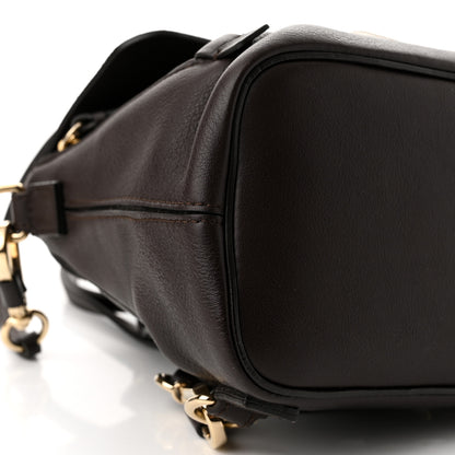 Chloe Suede Calfskin Mini Faye Backpack Carbon Brown 8 of 9