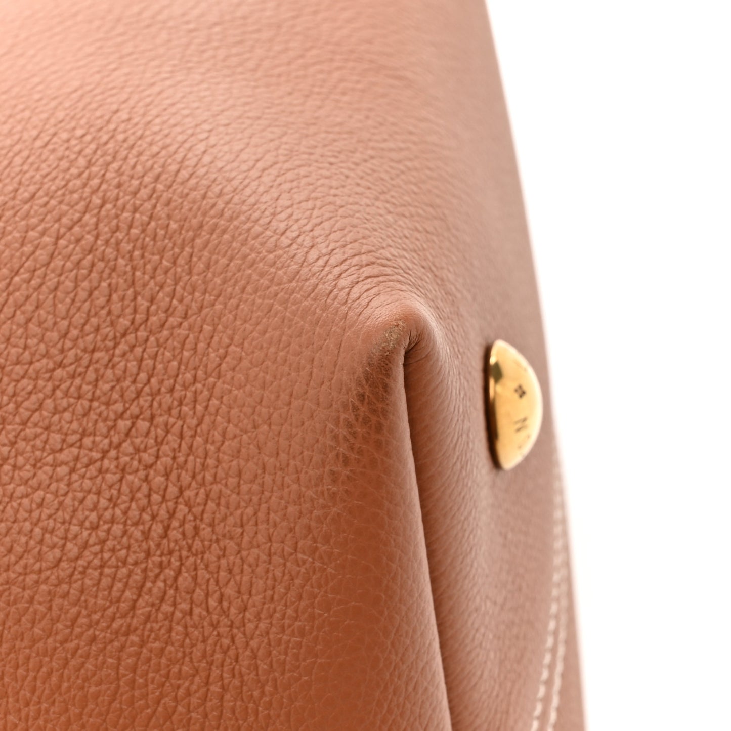 Grained Calfskin Low Key Hobo PM Cognac