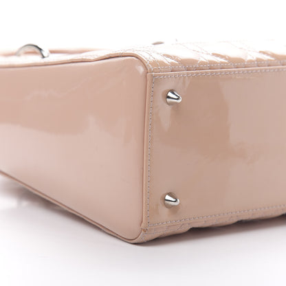 Christian Dior Patent Cannage Medium Lady Dior Rose Clair 9 of 13