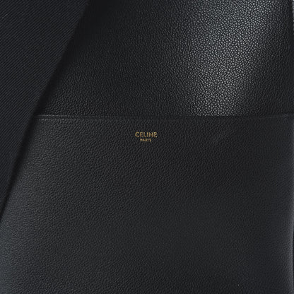 Celine Soft Grained Calfskin Sangle Bucket Bag Black 8 of 8