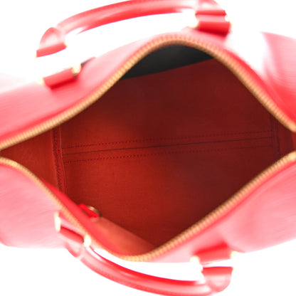 Louis Vuitton Epi Speedy 25 Castillan Red 5 of 10