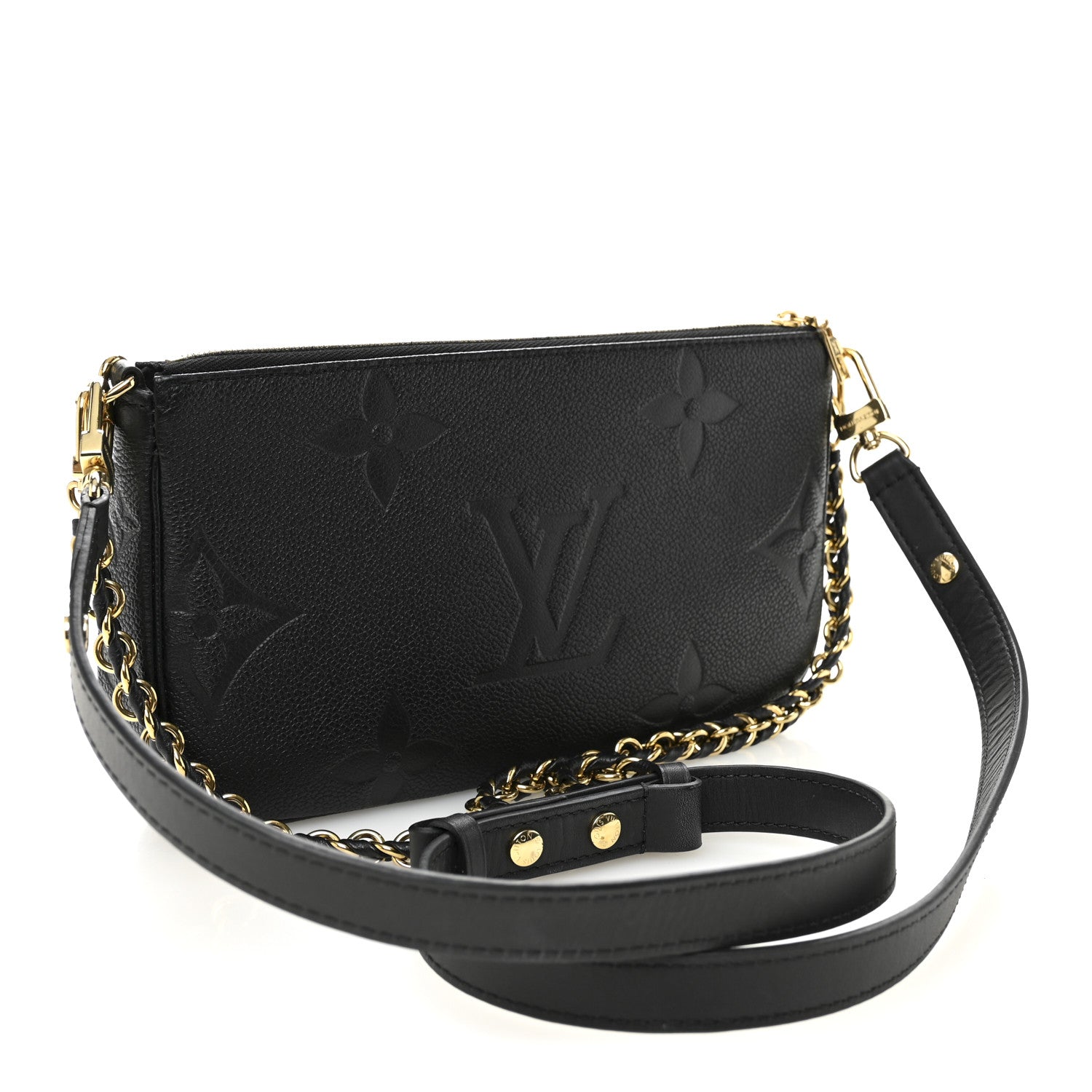 Louis Vuitton Empreinte Monogram Giant Multi Pochette Accessories Black 3 of 10