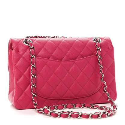 Chanel Caviar Quilted Small Double Flap Dark Pink 2 of 9