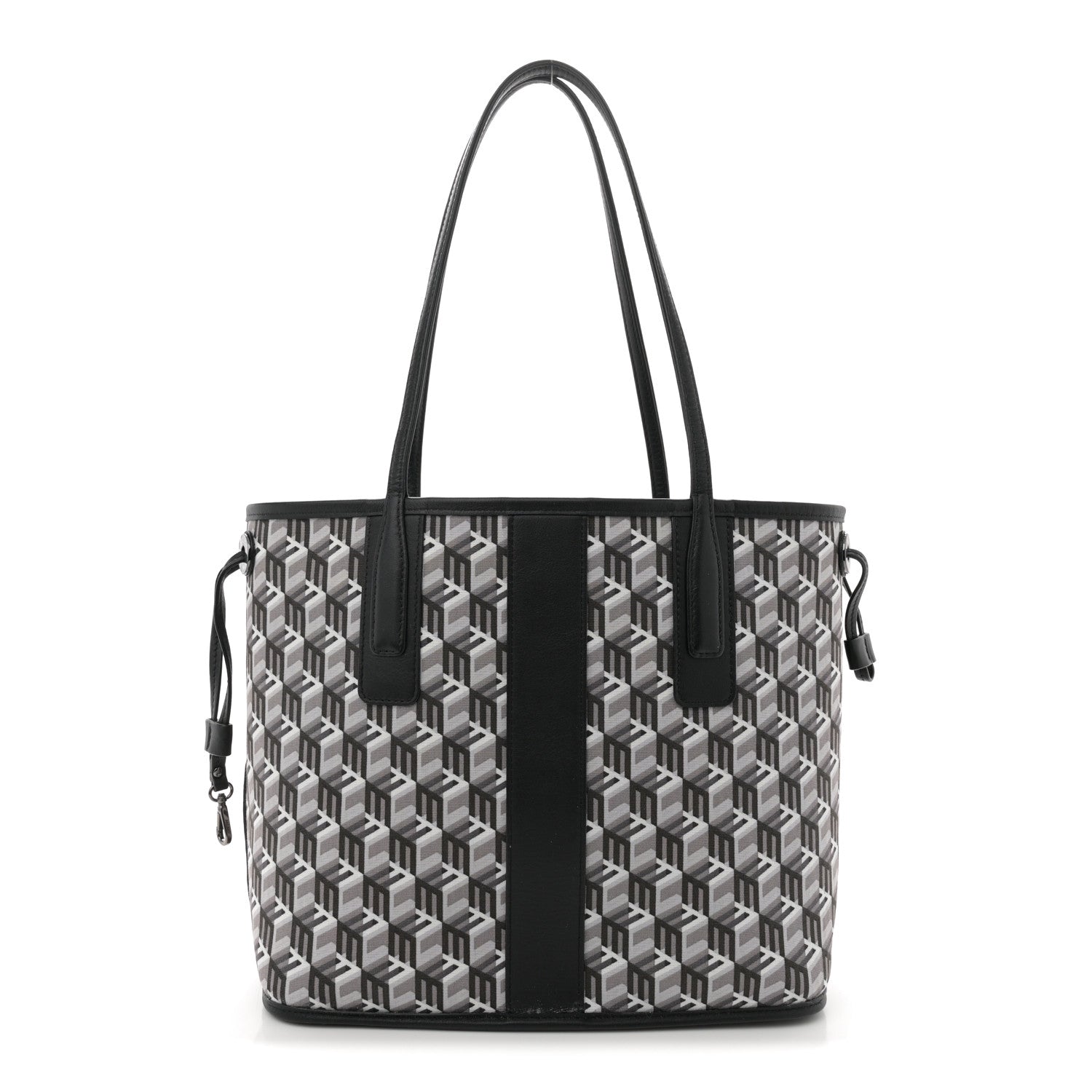 MCM Visetos Small Liz Reversible Shopper Tote Black 3 of 15