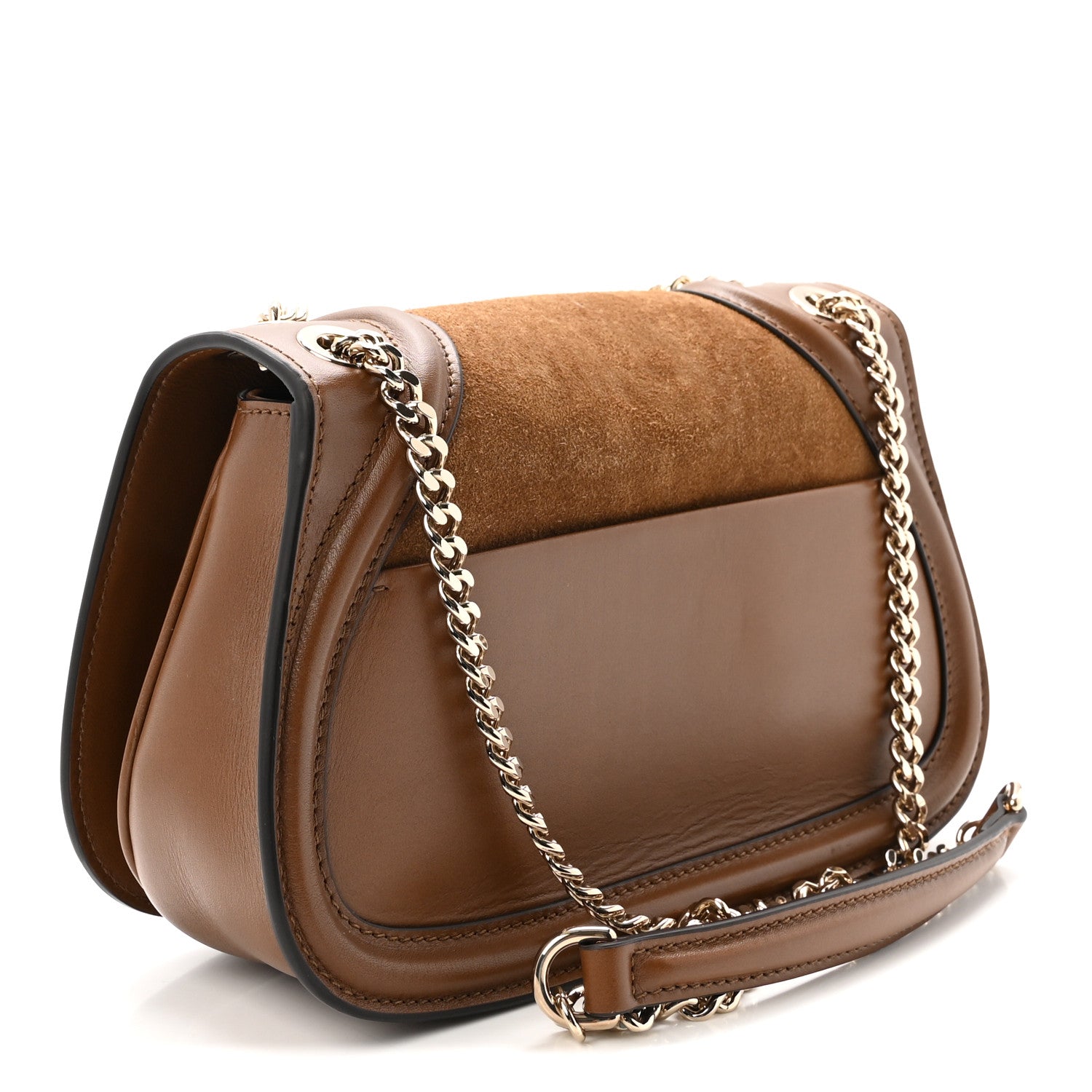 Gucci Suede Calfskin Blondie Medium Shoulder Bag Light Brown 3 of 10