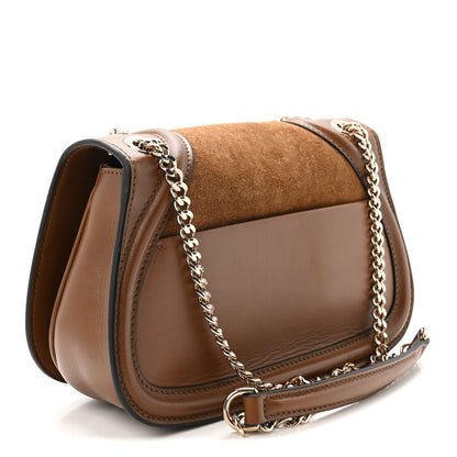 Gucci Suede Calfskin Blondie Medium Shoulder Bag Light Brown 3 of 10