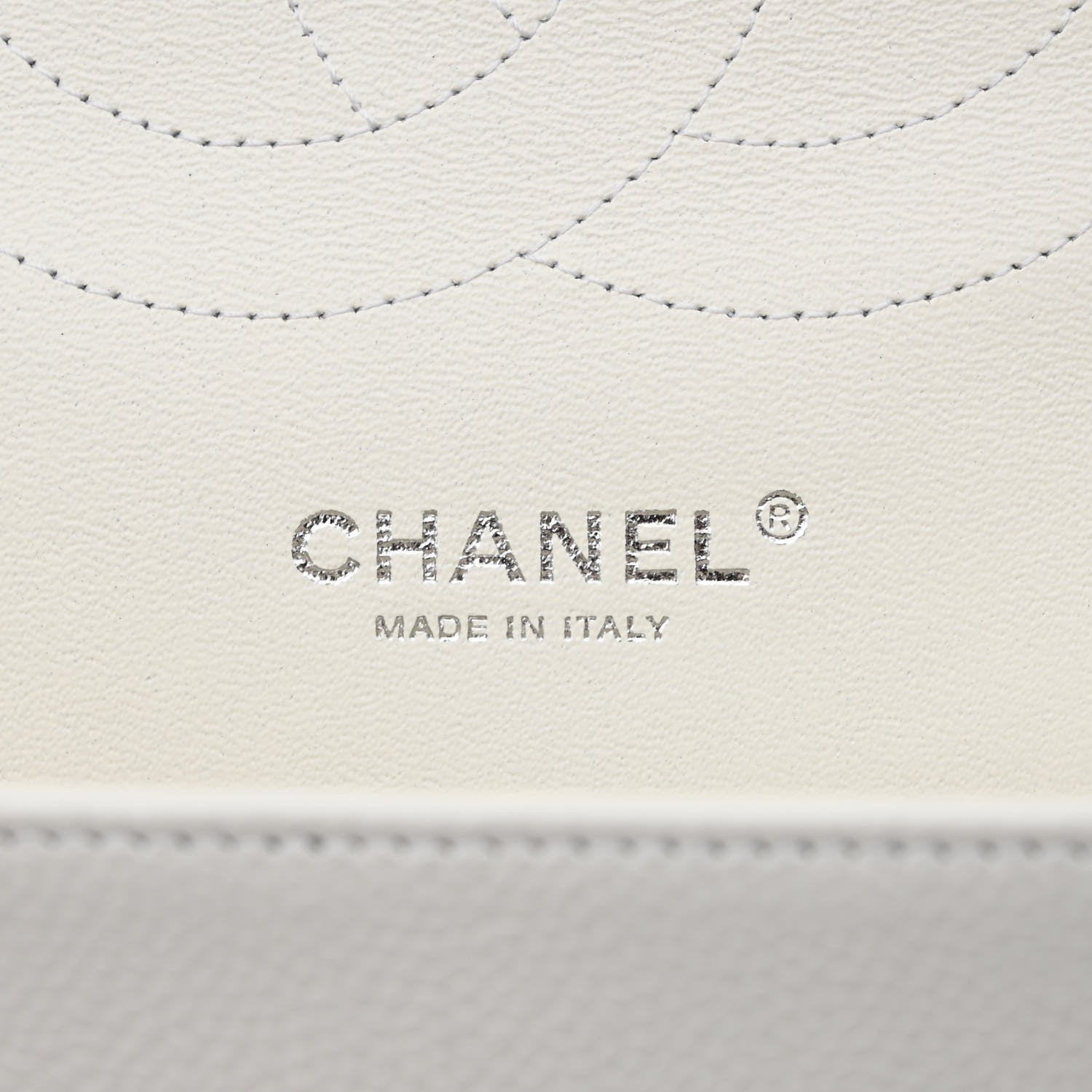 Chanel Caviar Quilted Jumbo Double Flap White 6 of 13