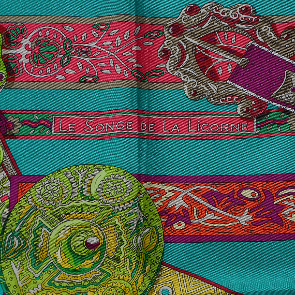 Silk Le Songe De La Licorne Scarf 90