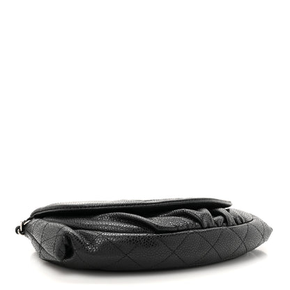 Chanel Caviar Half Moon Wallet On Chain WOC Black 4 of 14