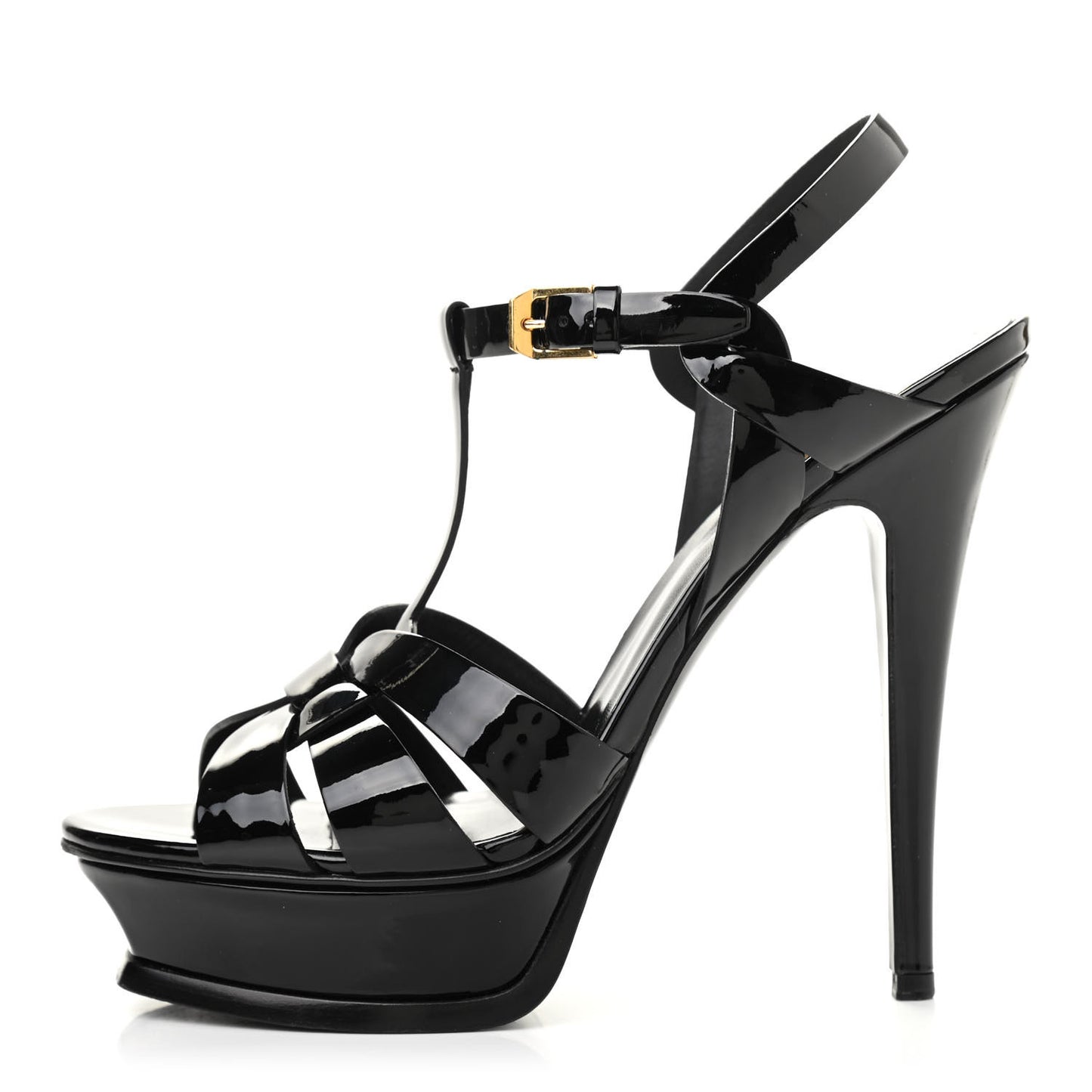Patent Tribute 105 Platform Sandals 38.5 Black