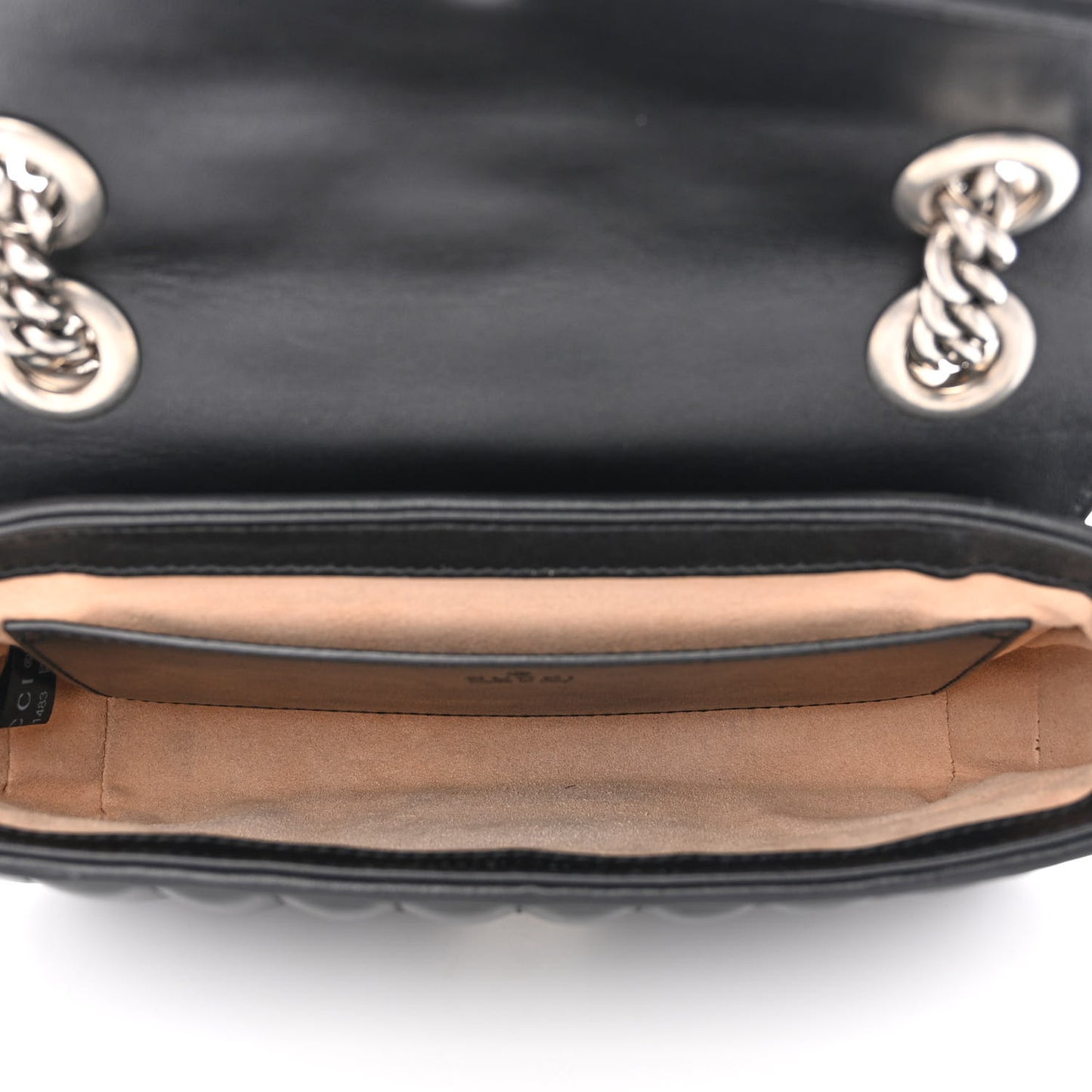 Calfskin Matelasse Aria Mini GG Marmont Shoulder Bag Black