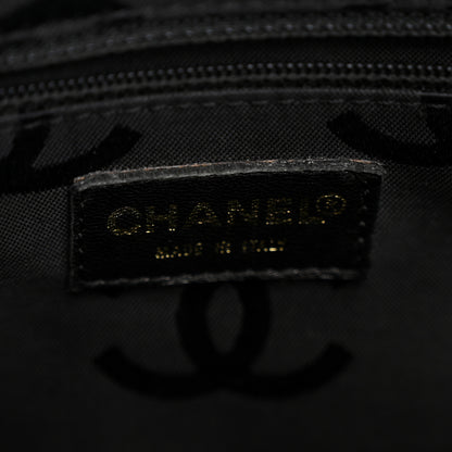 Chanel Calfskin Wild Stitch Vertical Top Handle Bag Black 7 of 16