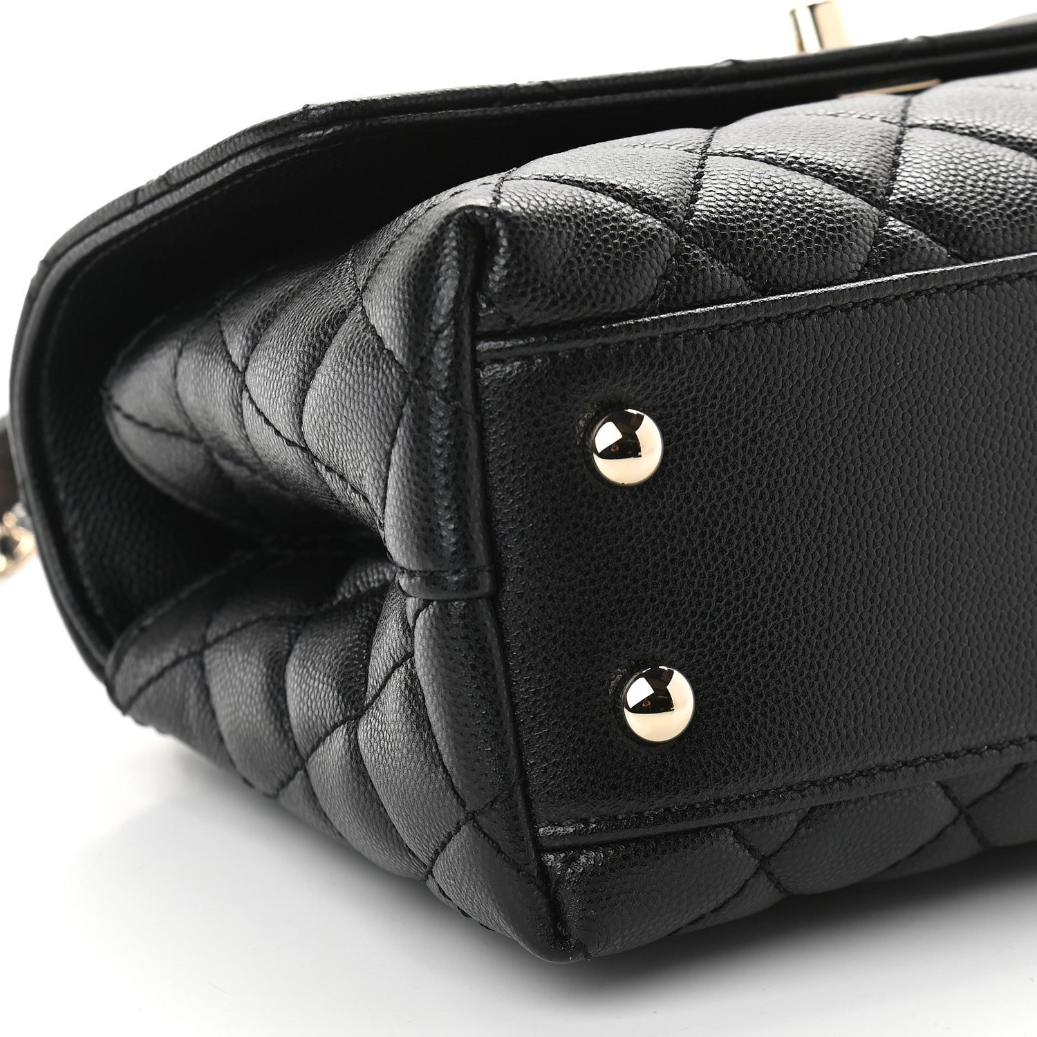 Chanel Caviar Quilted Mini Coco Handle Flap Black 8 of 9