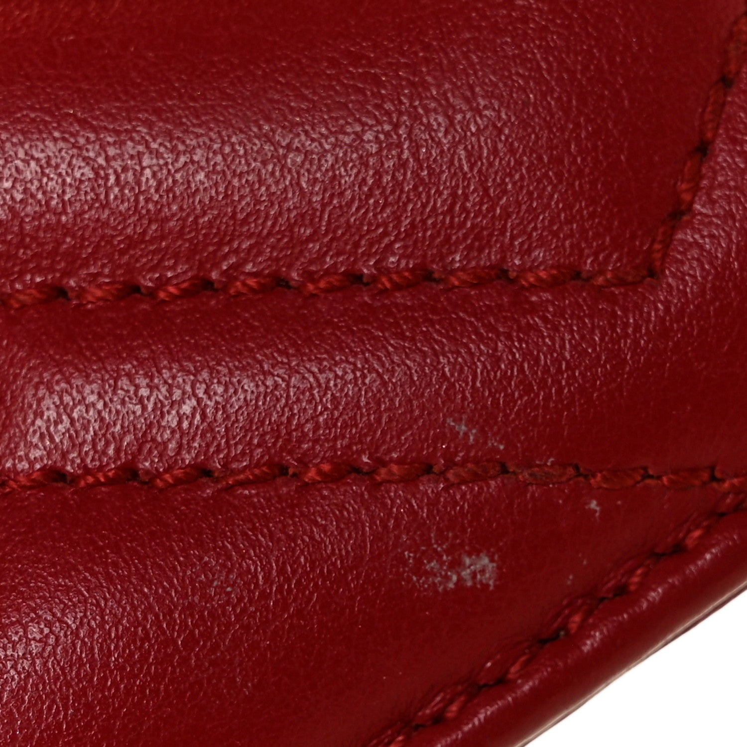 Gucci Calfskin Matelasse GG Marmont Card Holder Hibiscus Red 11 of 11